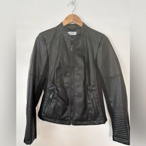 Faux Leather Biker Jacket